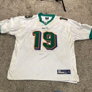 REEBOK Men's NFL On Field Miami Dolphins #19 Brandon Marshall Jersey Siz…